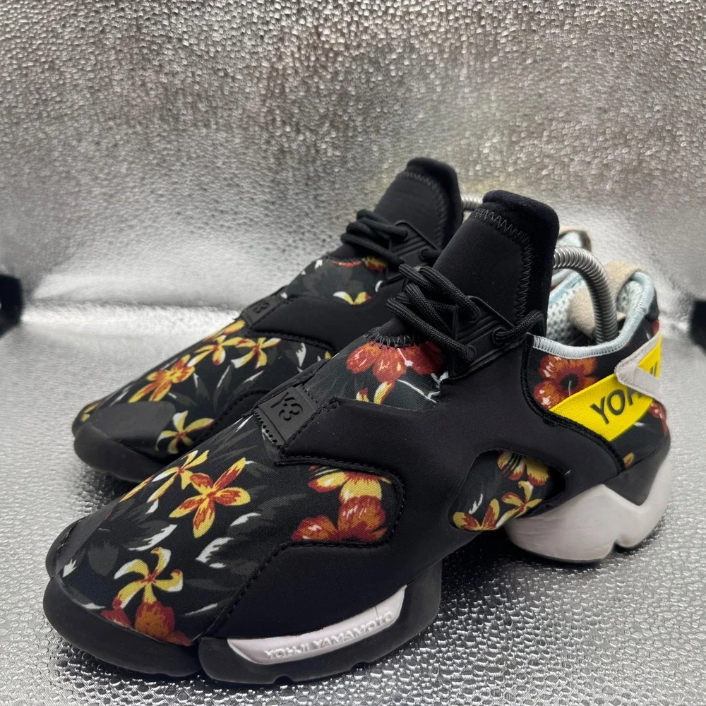 Size M Adidas Y-3 Kohna Mens Black Floral Excellent Yohji Yamamoto B26258